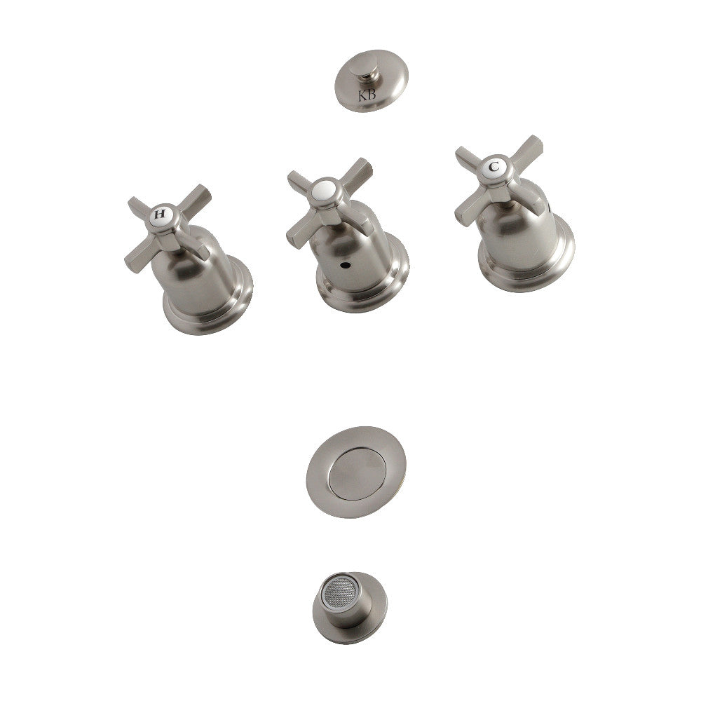 Kingston Brass Millennium KB6321ZX 3-Handle Bidet Faucet