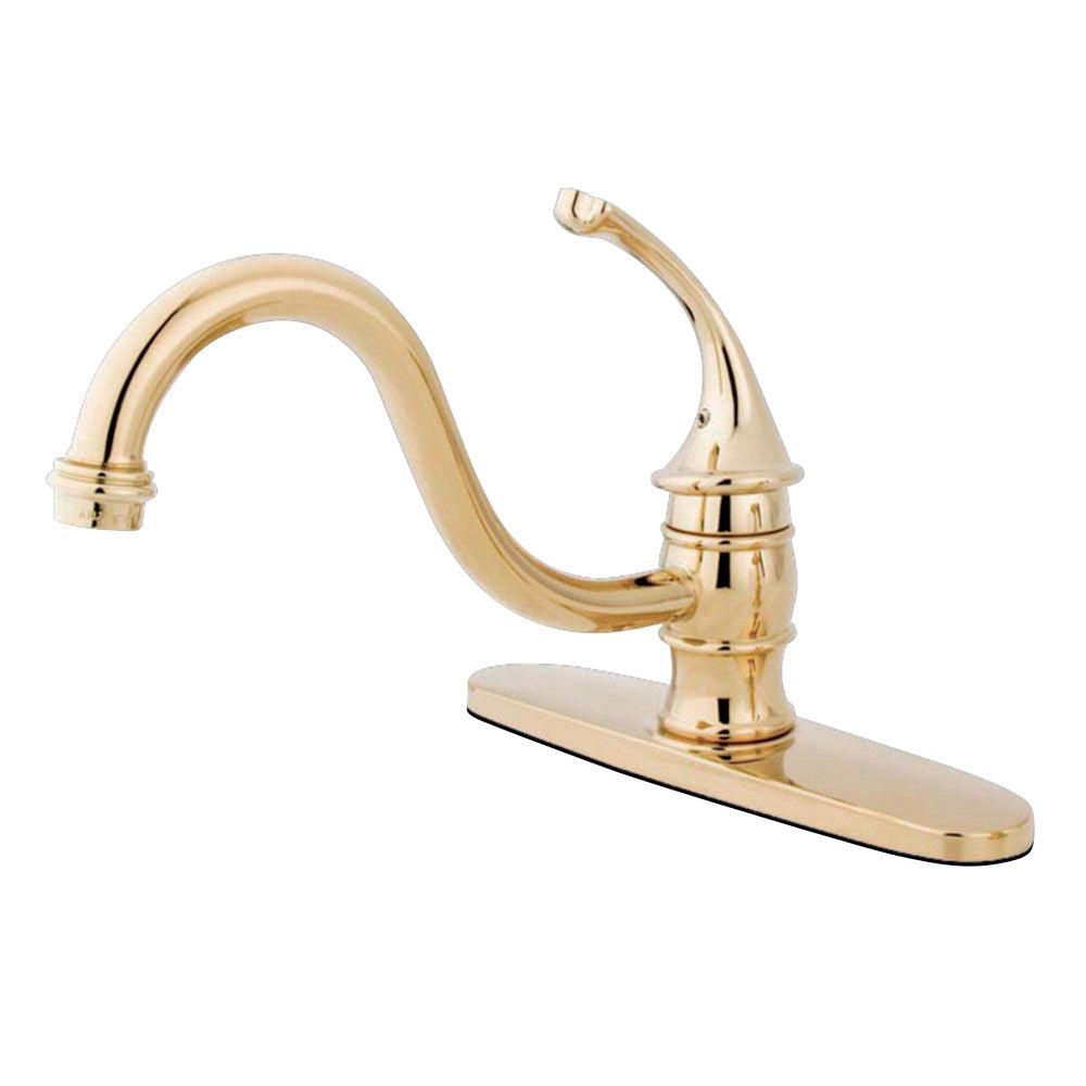 Kingston Brass KB3575GLLS Georgian 8&quot; Centerset Kitchen Faucet without Sprayer
