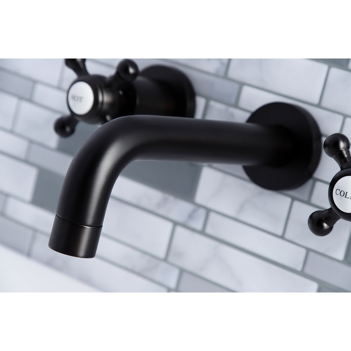 Kingston Brass KS8121BX Metropolitan 2-Handle 8 in. Wall Mount Bathroom Faucet