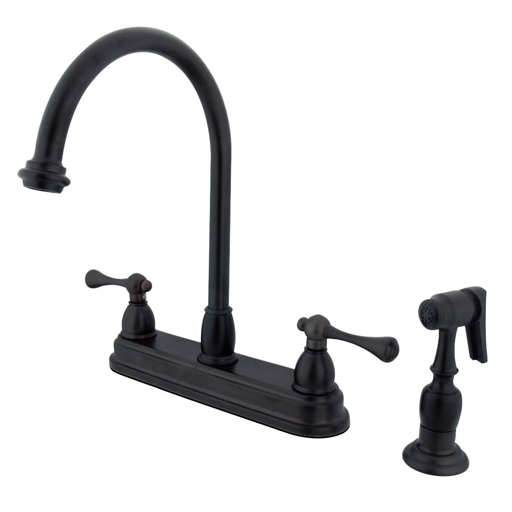 Kingston Brass KB3758BLBS Vintage Centerset Kitchen Faucet