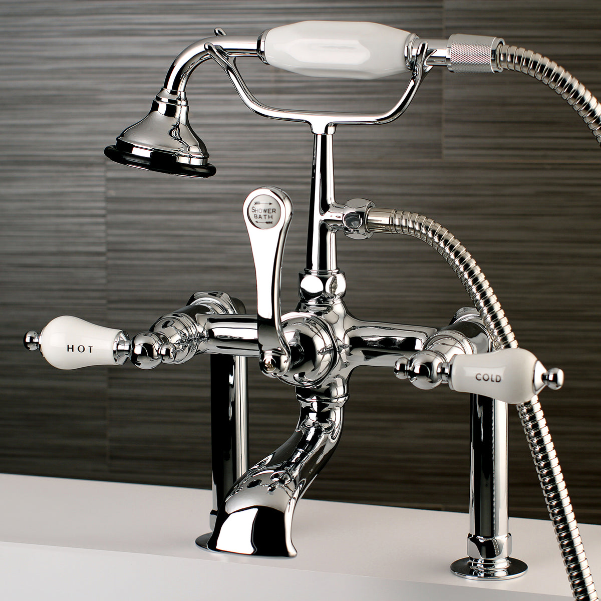 Auqa Vintage Deck Mount Clawfoot Tub Faucet