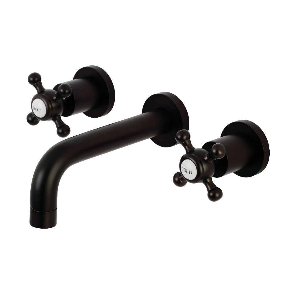 Kingston Brass KS8121BX Metropolitan 2-Handle 8 in. Wall Mount Bathroom Faucet