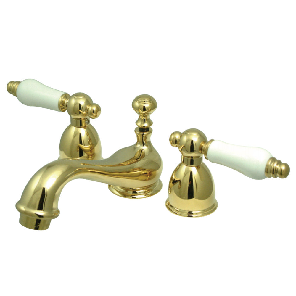 Kingston Brass KS395PLAC Restoration Mini-Widespread Bathroom Faucet