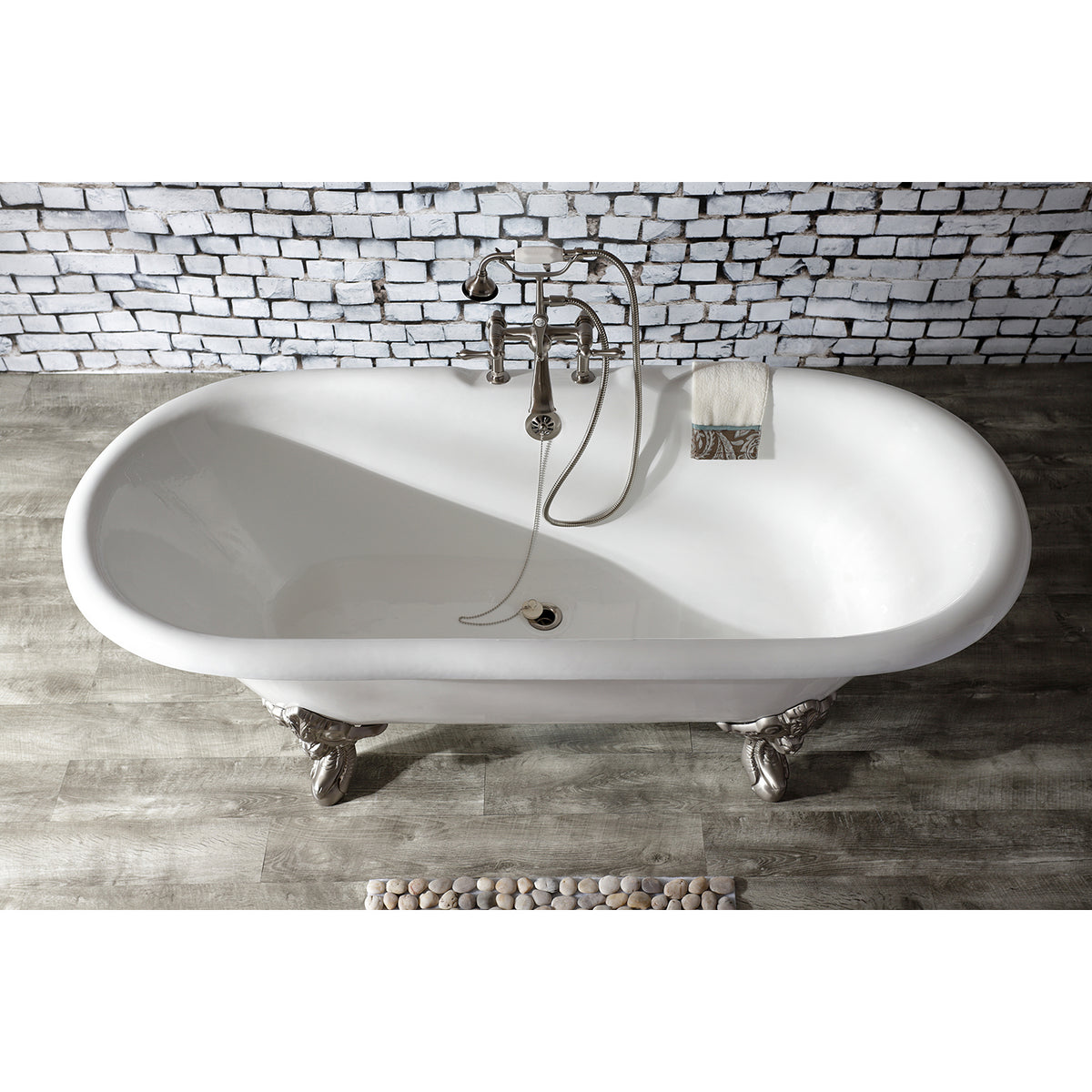Aqua Vintage Deck Mount Clawfoot Tub Faucet