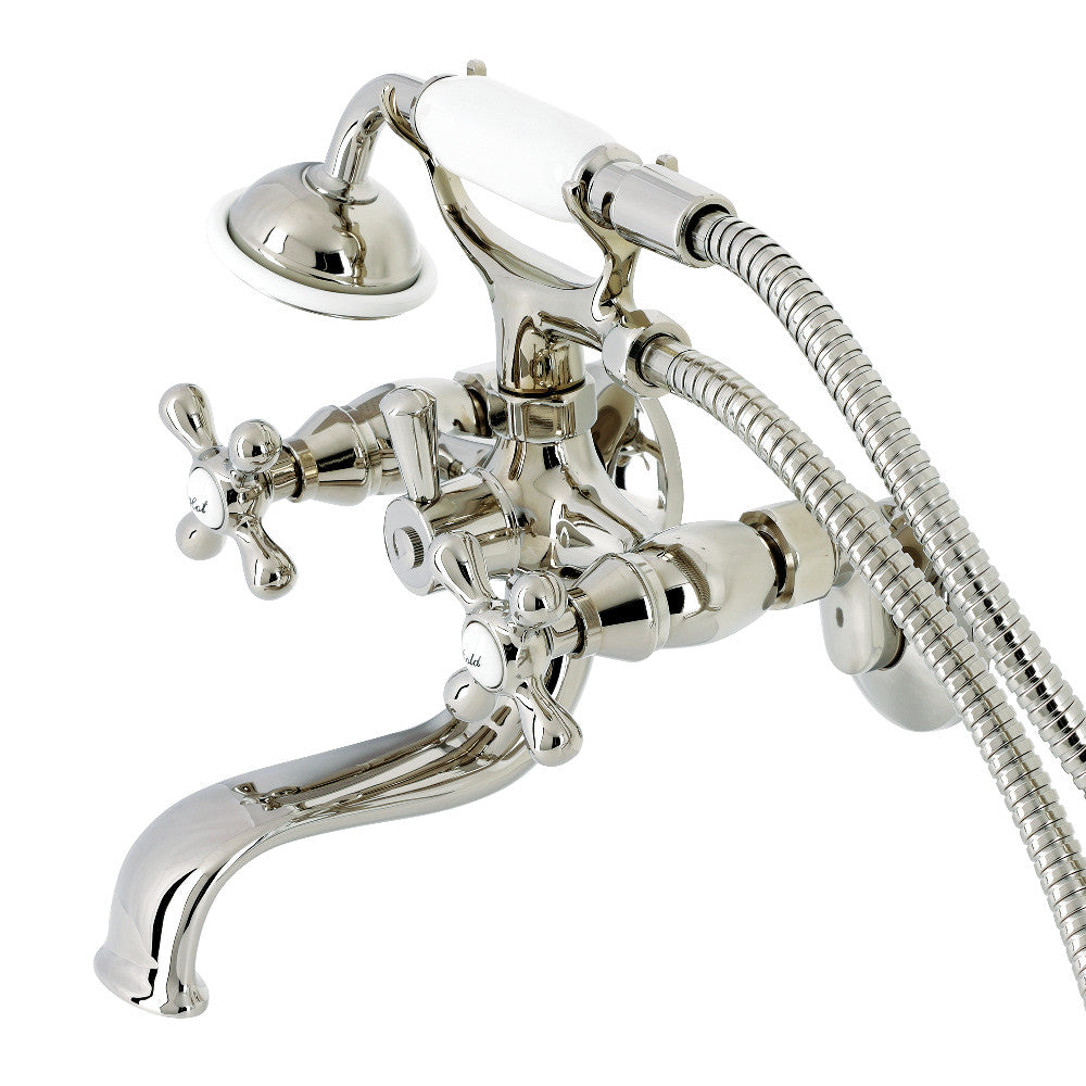 Kingston Wall Mount Clawfoot Tub Faucet with Hand Shower
