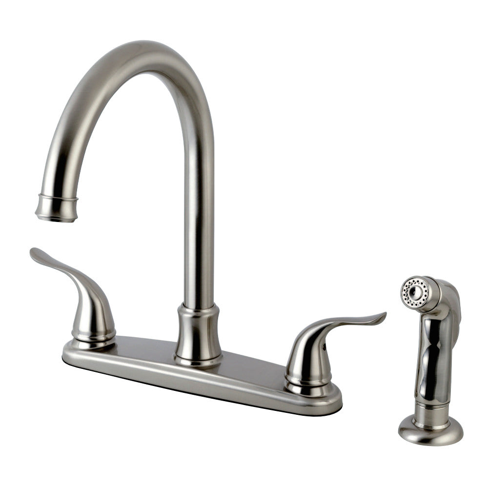 Kingston Brass FB7795YLSP Yosemite 8-Inch Centerset Kitchen Faucet with Sprayer
