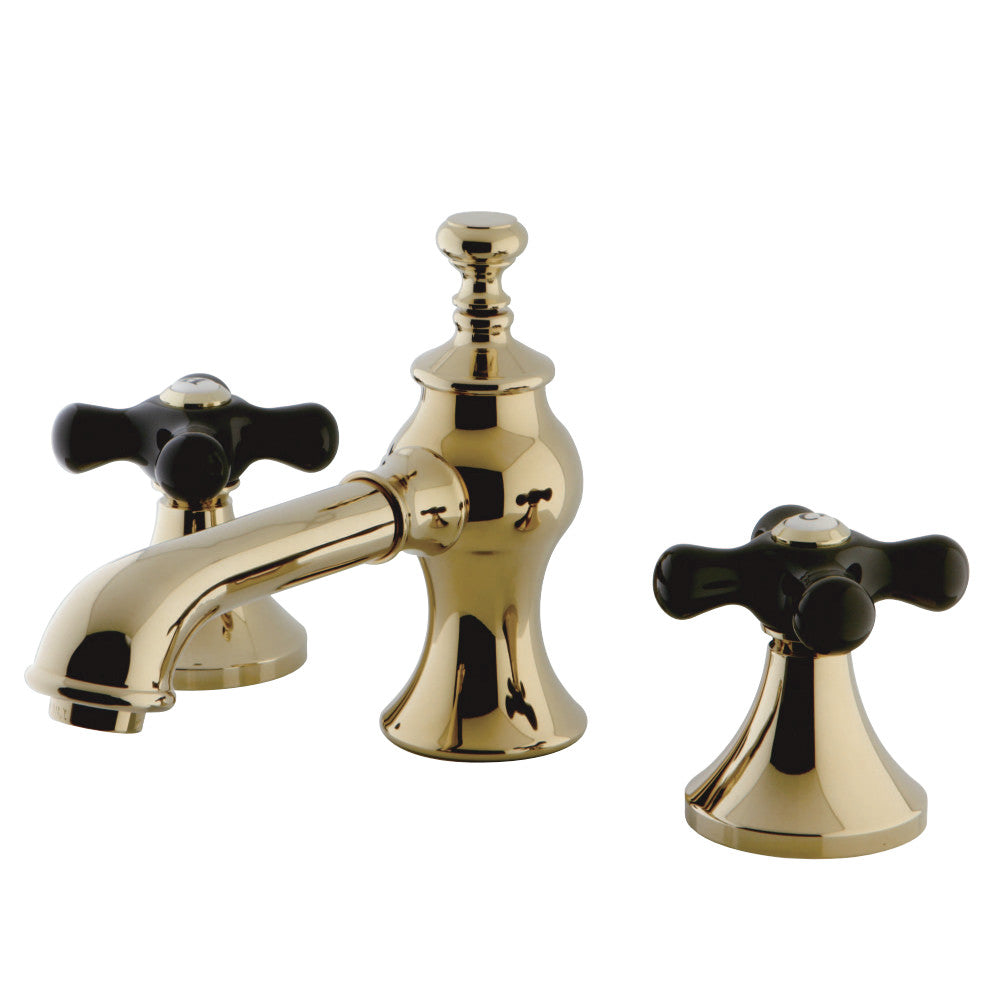 Kingston Brass KC7068PKX Duchess Widespread Bathroom Faucet with Brass Pop-Up