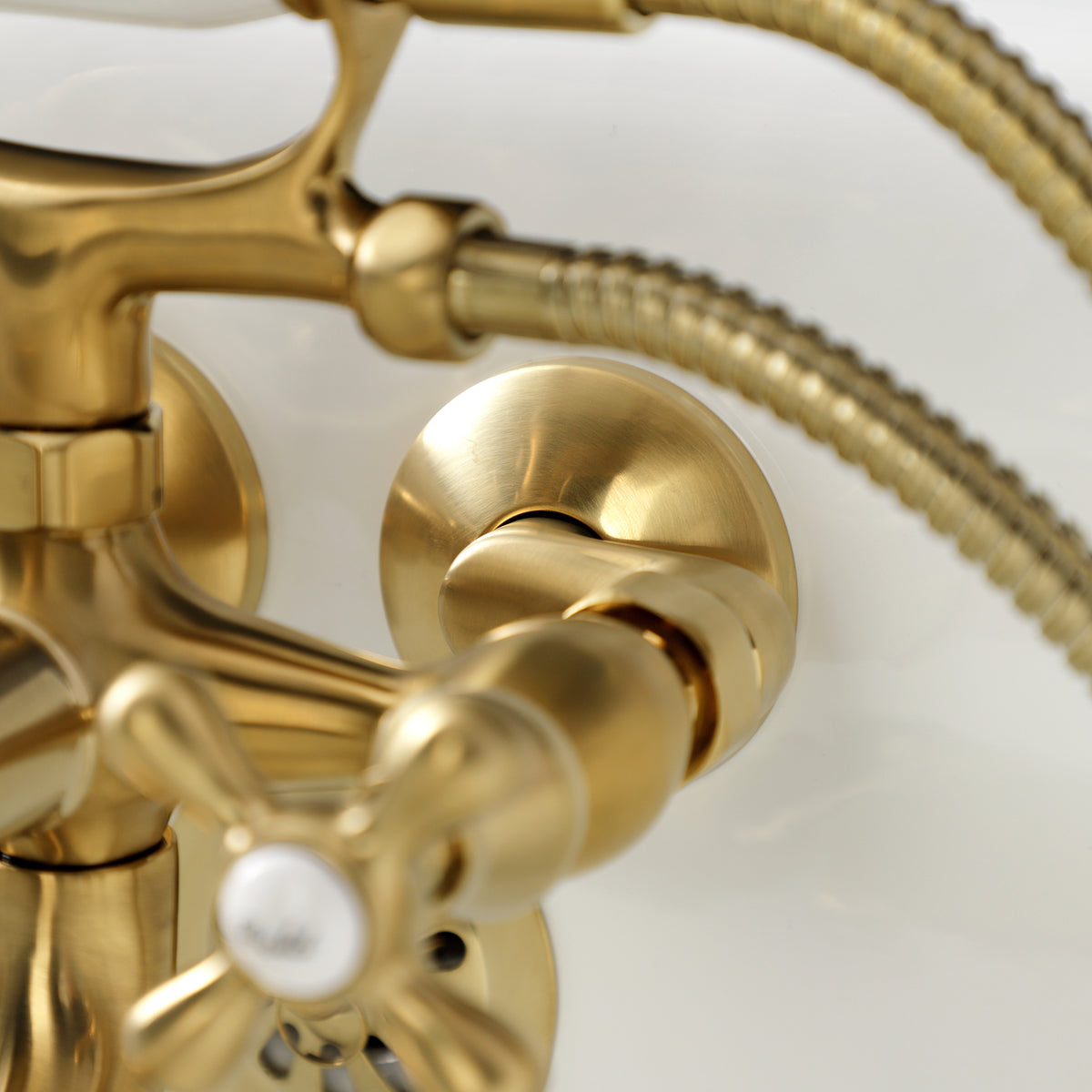 Kingston Wall Mount Clawfoot Tub Faucet with Hand Shower