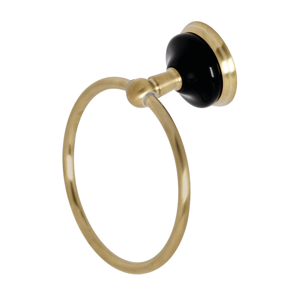 Kingston Brass Water Onyx 6 in. Towel Ring