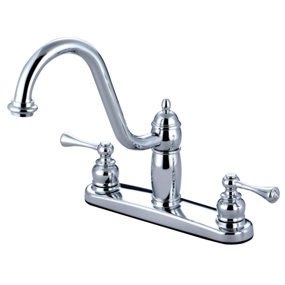 Kingston Brass KB1115BLLS Heritage Centerset Kitchen Faucet