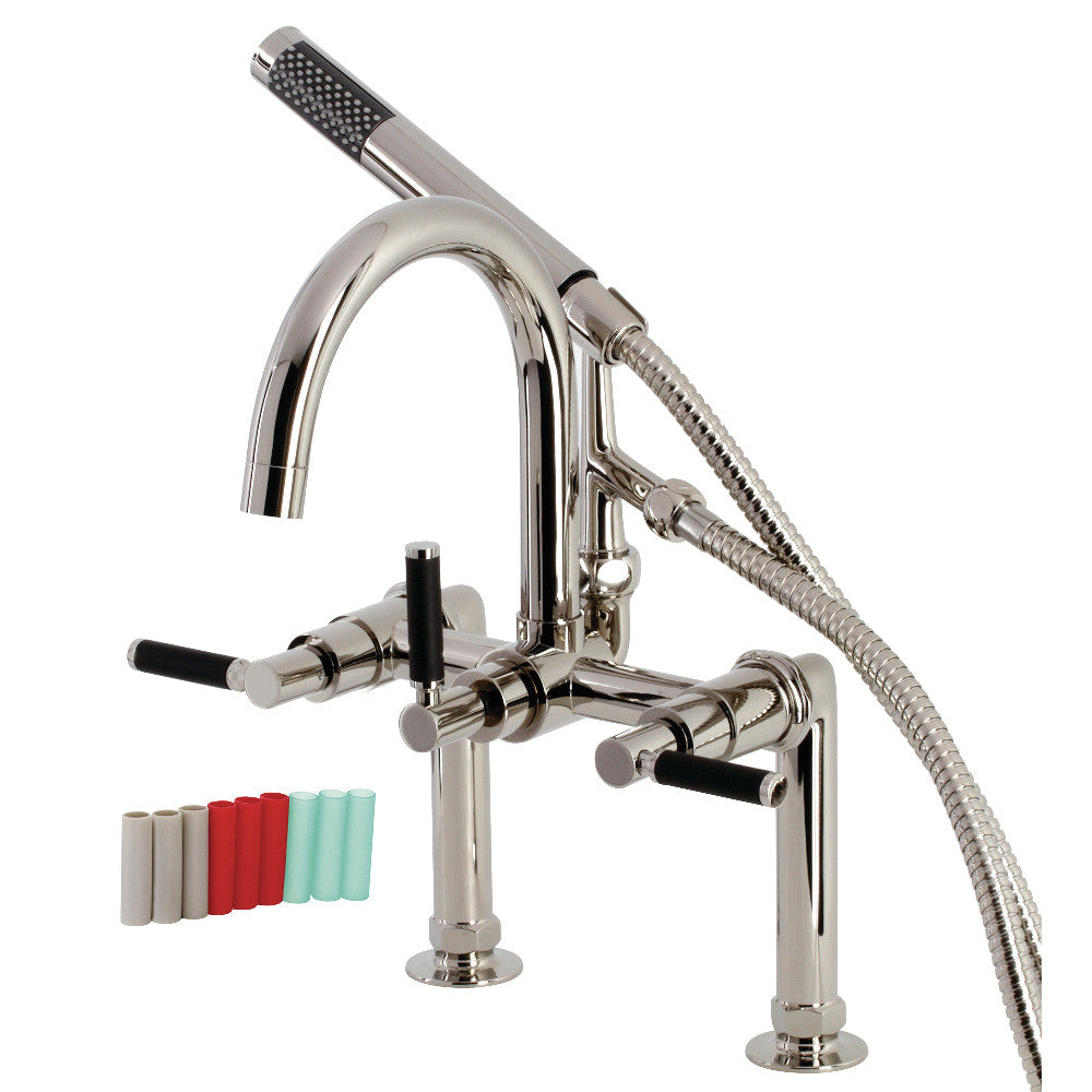 Aqua Vintage Kaiser 7-Inch Deck Mount Clawfoot Tub Faucet