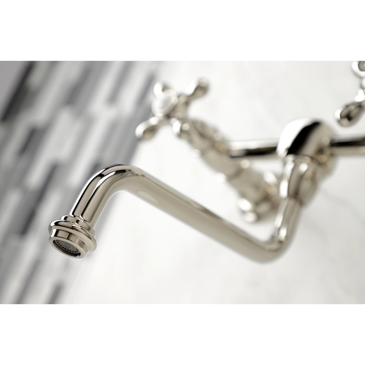 Kingston Brass KS1218AX Heritage Wall Mount Bathroom Faucet