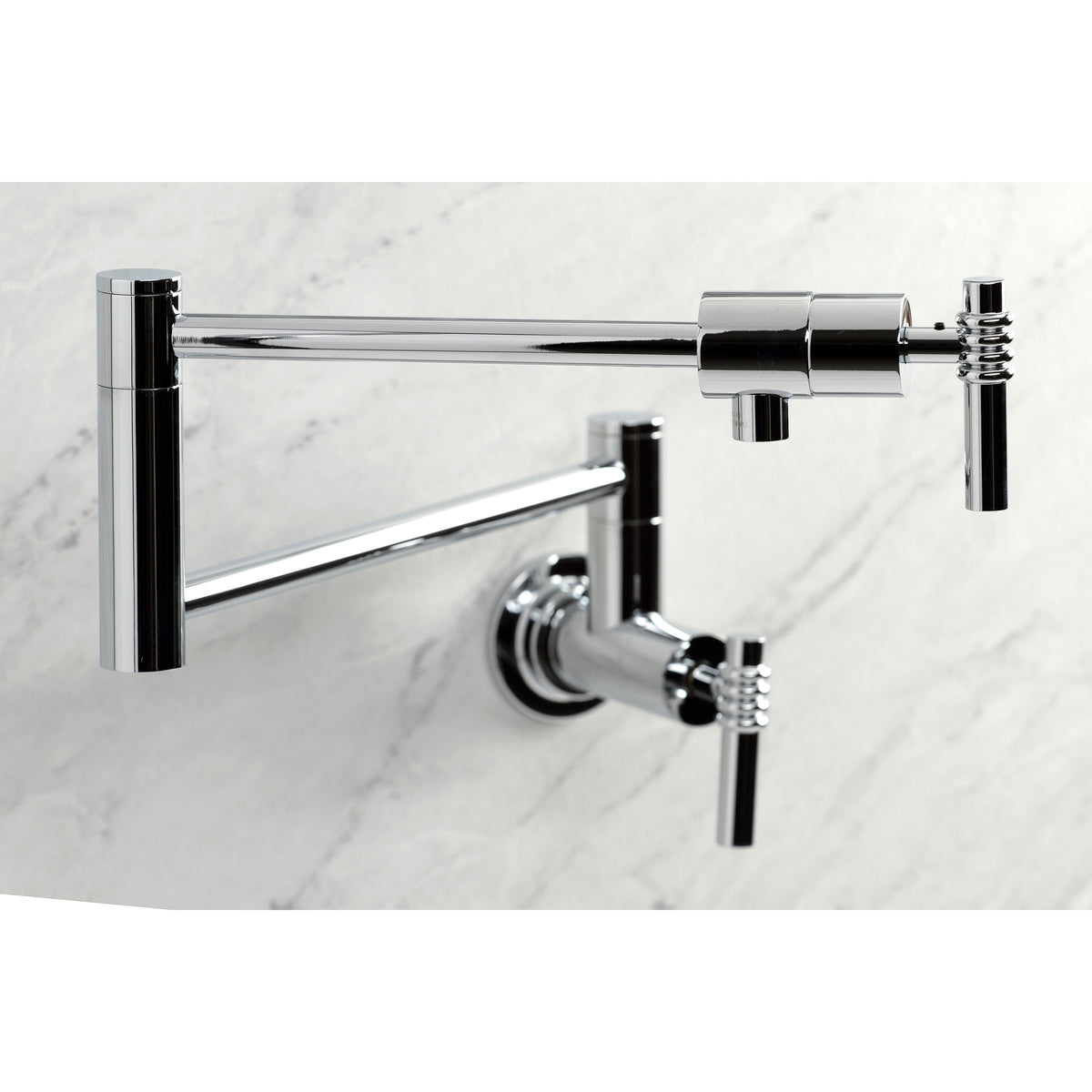 Kingston Brass KS4107ML Milano Wall Mount Pot Filler