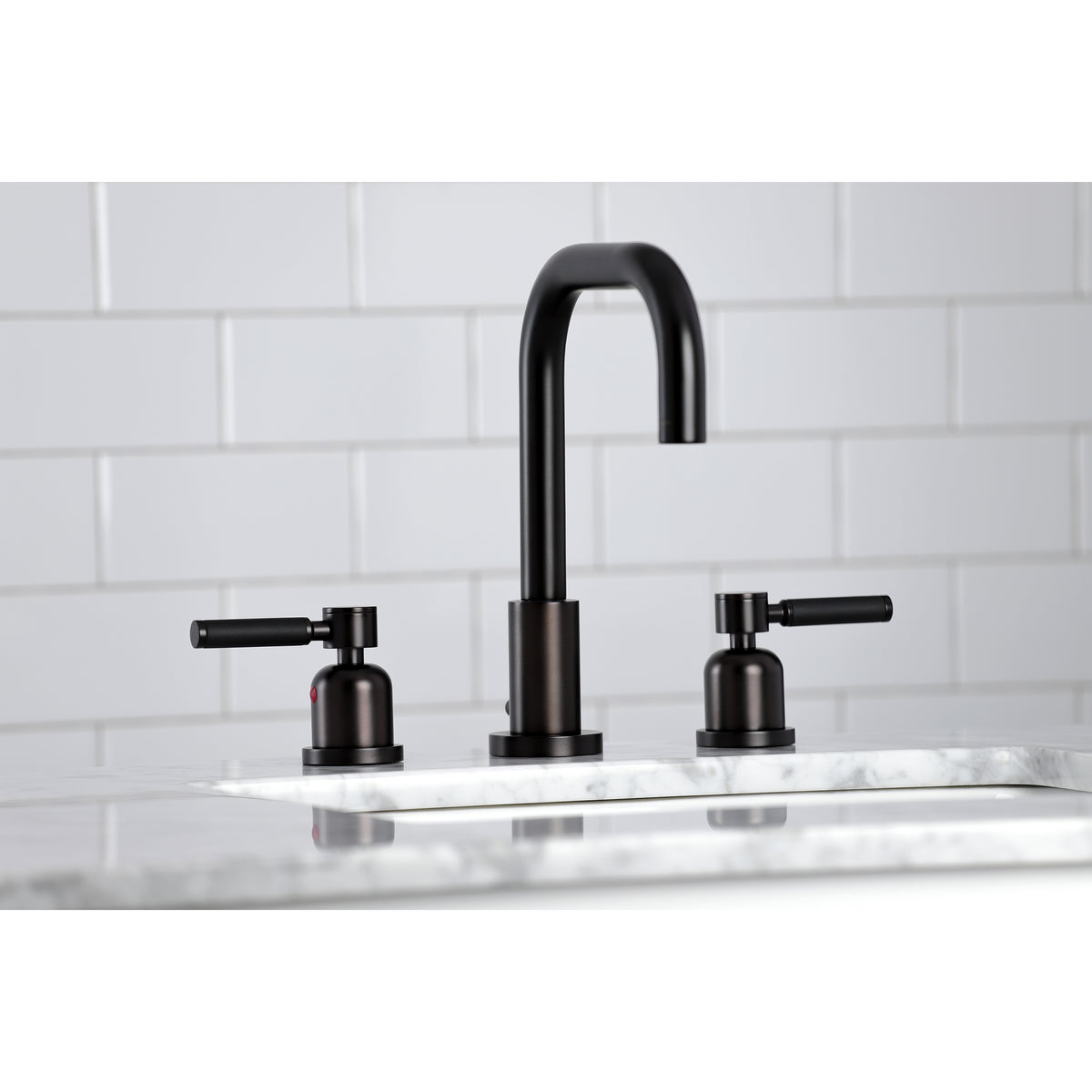 Kingston Brass FSC8930DKL Kaiser Widespread Bathroom Faucet with Brass Pop-Up