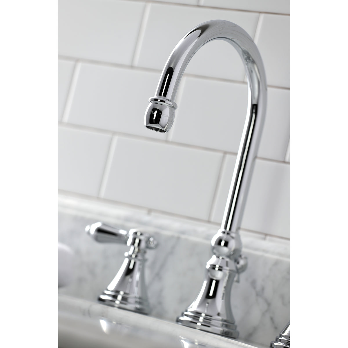 Kingston Brass KS2981BAL Heirloom Widespread Bathroom Faucet with Brass Pop-Up