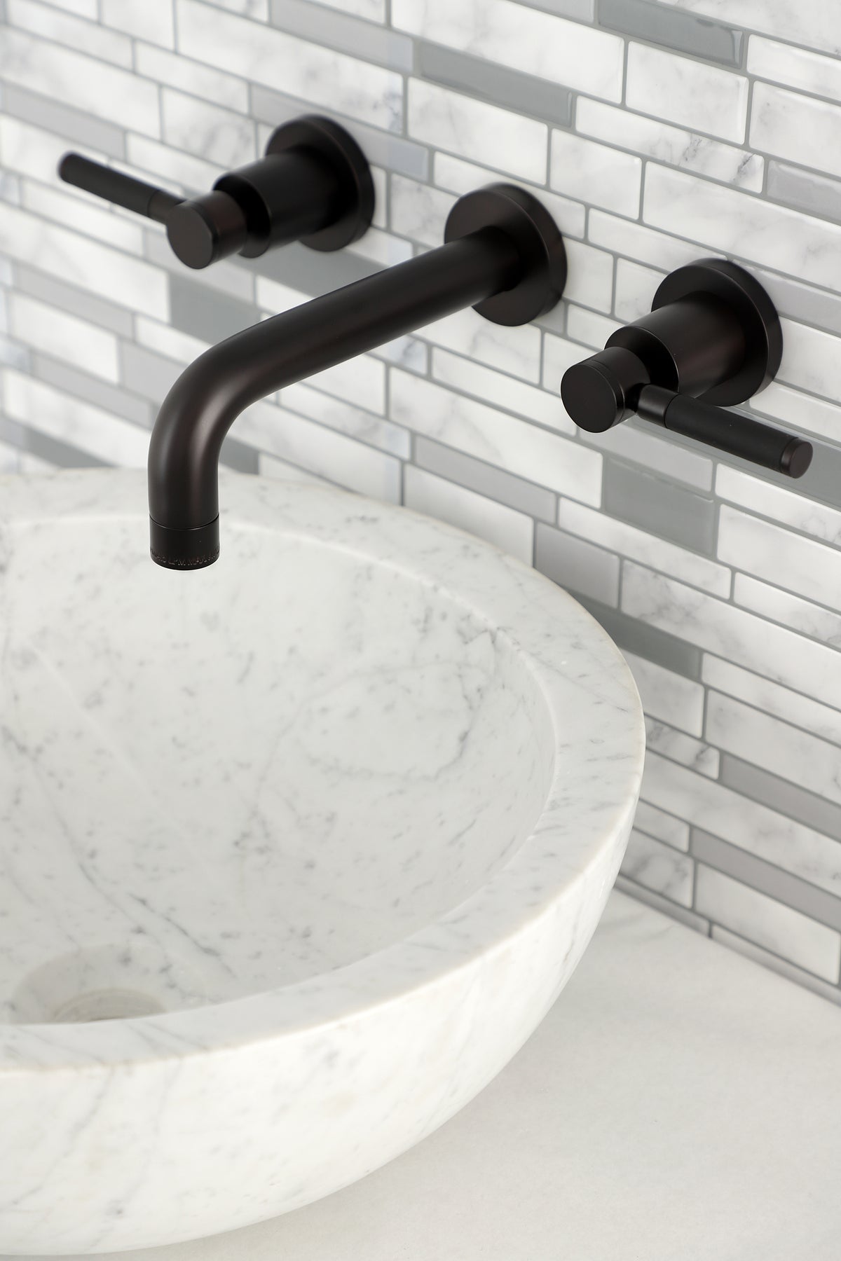 Kingston Brass KS8121DKL Kaiser 2-Handle Wall Mount Bathroom Faucet