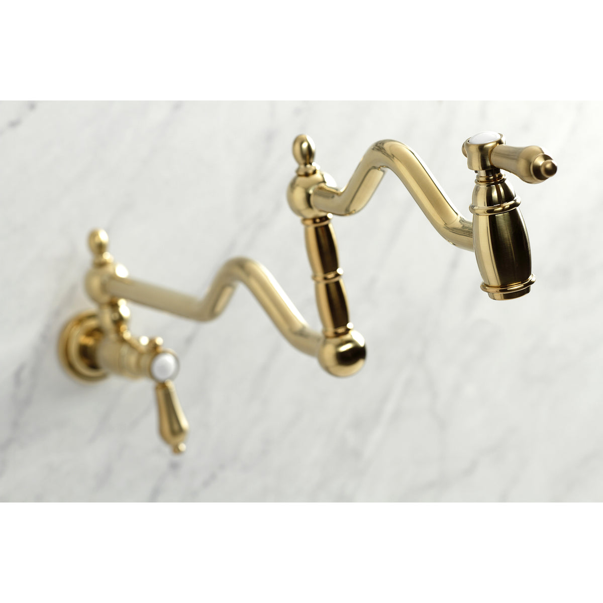 Kingston Brass KS2100BAL Heirloom Wall Mount Pot Filler
