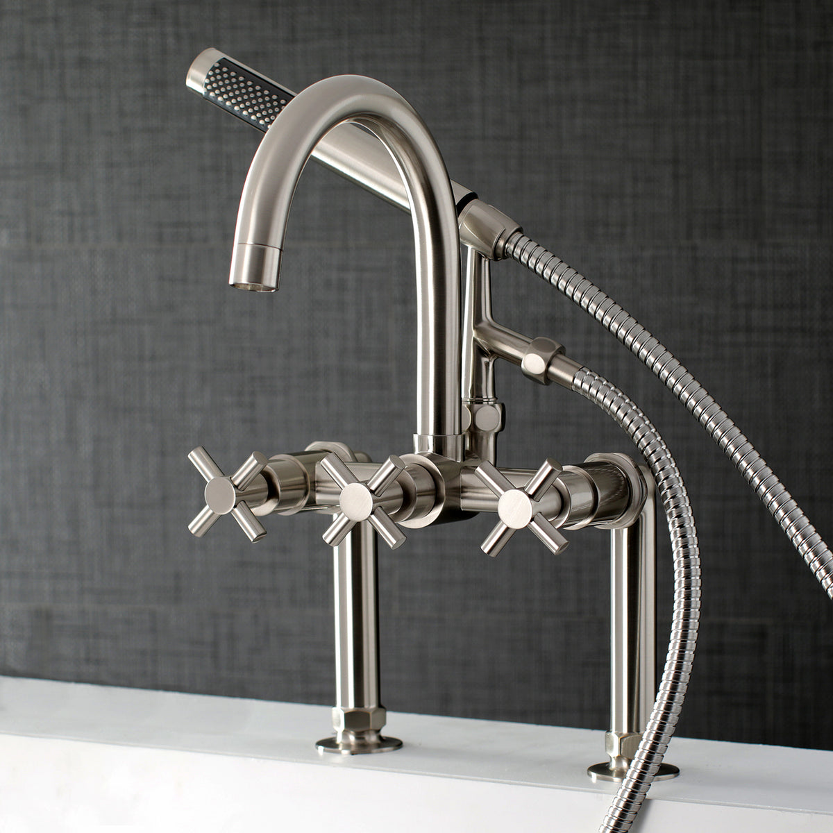 Aqua Vintage Concord 7-Inch Deck Mount Clawfoot Tub Faucet