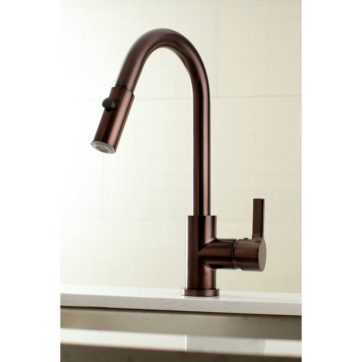 Gourmetier LS8783CTL Continental Single-Handle Pull-Down Kitchen Faucet