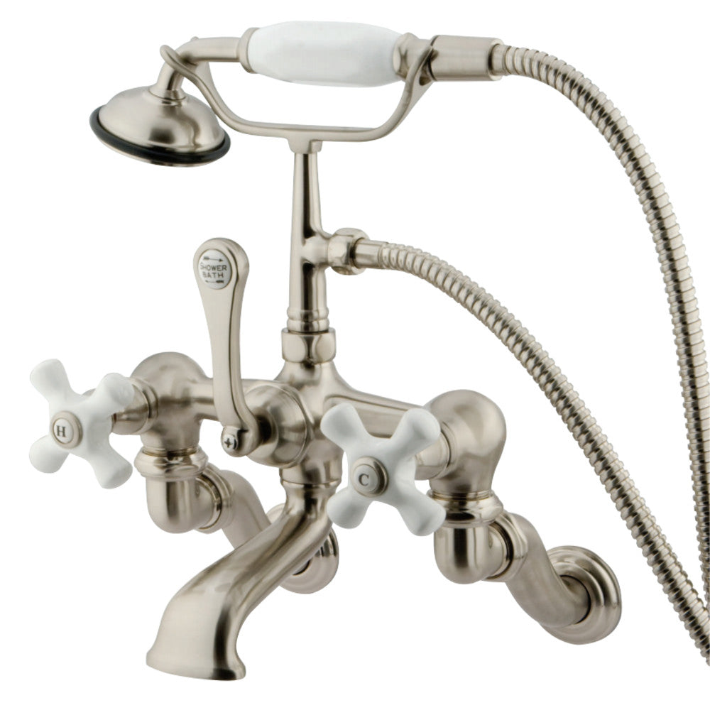 Vintage Wall Mount Clawfoot Tub Faucet with Hand Shower