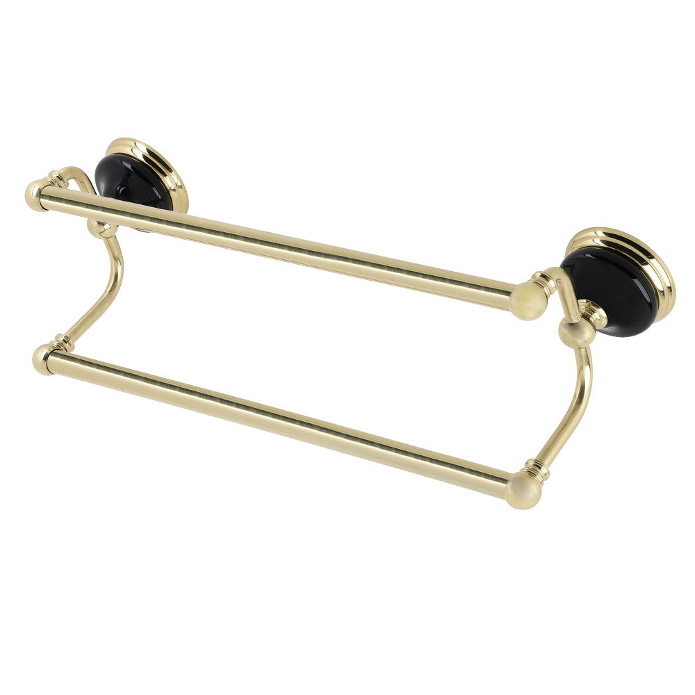 Kingston Brass Water Onyx 18 in. Dual Towel Bar