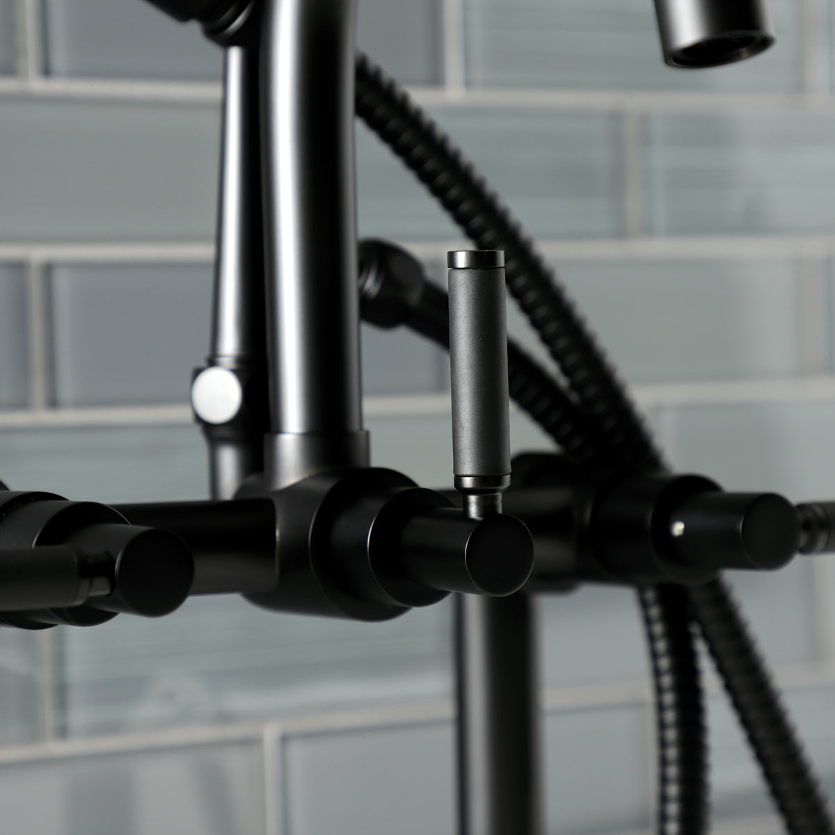 Aqua Vintage Kaiser 7-Inch Deck Mount Clawfoot Tub Faucet