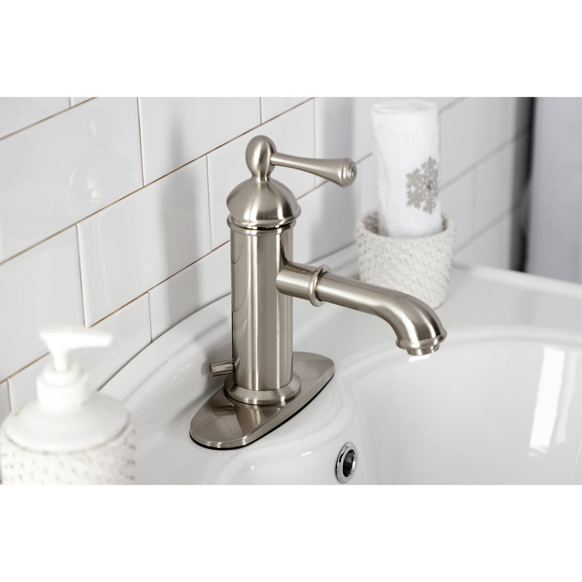Kingston Brass KS7418BL Paris Single Lever Handle Bathroom Faucet