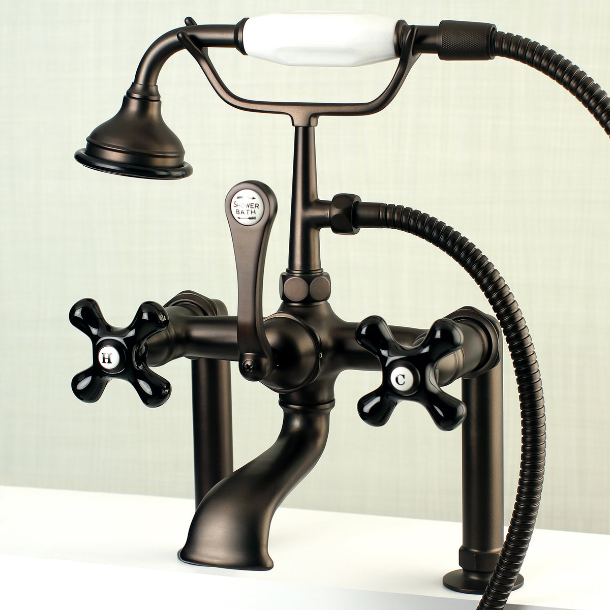 Aqua Vintage Duchess Deck Mount Clawfoot Tub Faucet