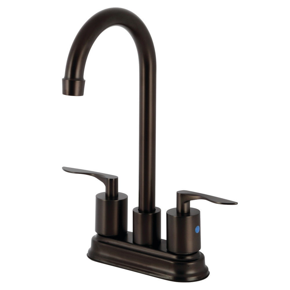Kingston Brass KB8490SVL Two-Handle 2-Hole Deck Mount Bar Faucet