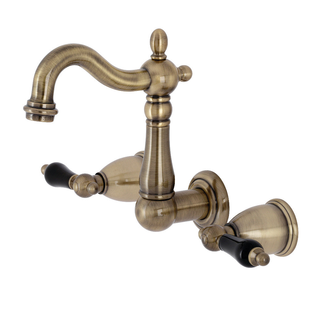 Kingston Brass KS1220PKL Duchess Two-Handle Wall Mount Bathroom Faucet