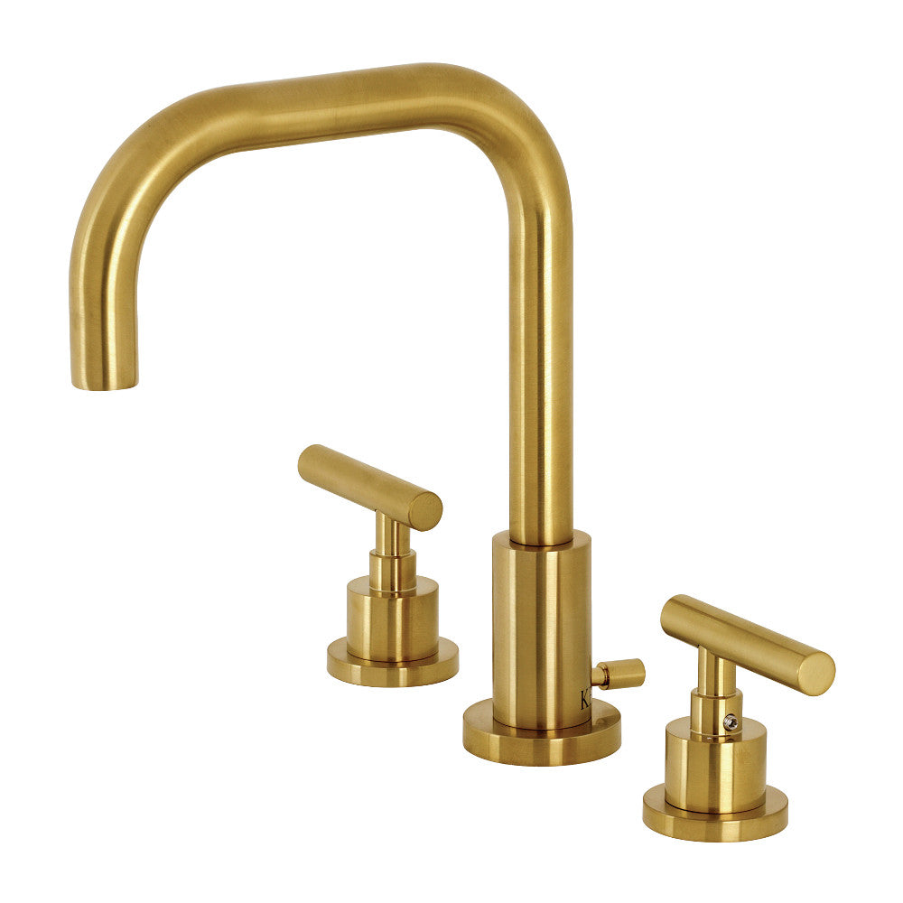 Kingston Brass FSC8939CML Manhattan Widespread Bathroom Faucet with Brass Pop-Up