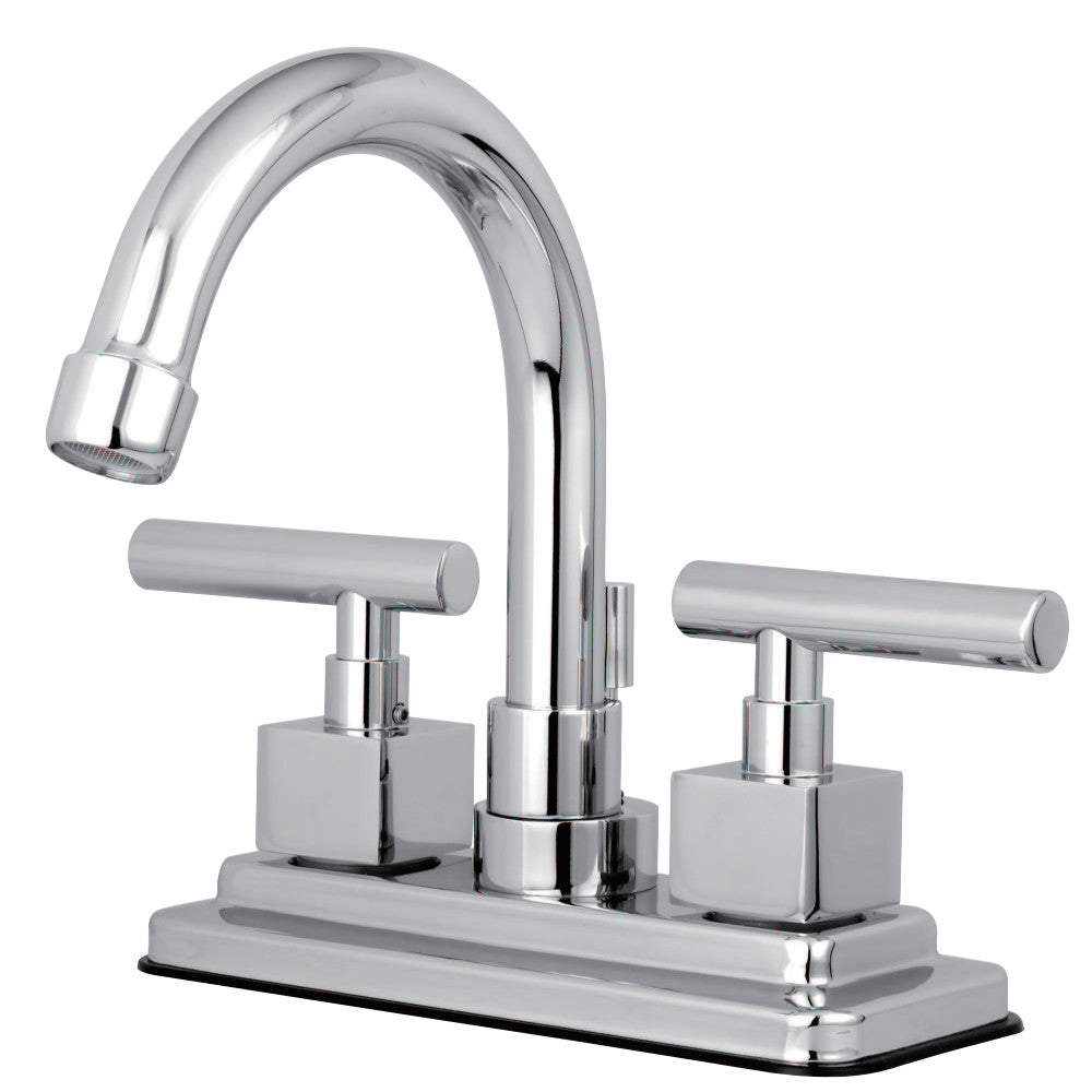 Kingston Brass KS8661CQL Claremont 4 in. Centerset Bathroom Faucet with Brass Pop-Up