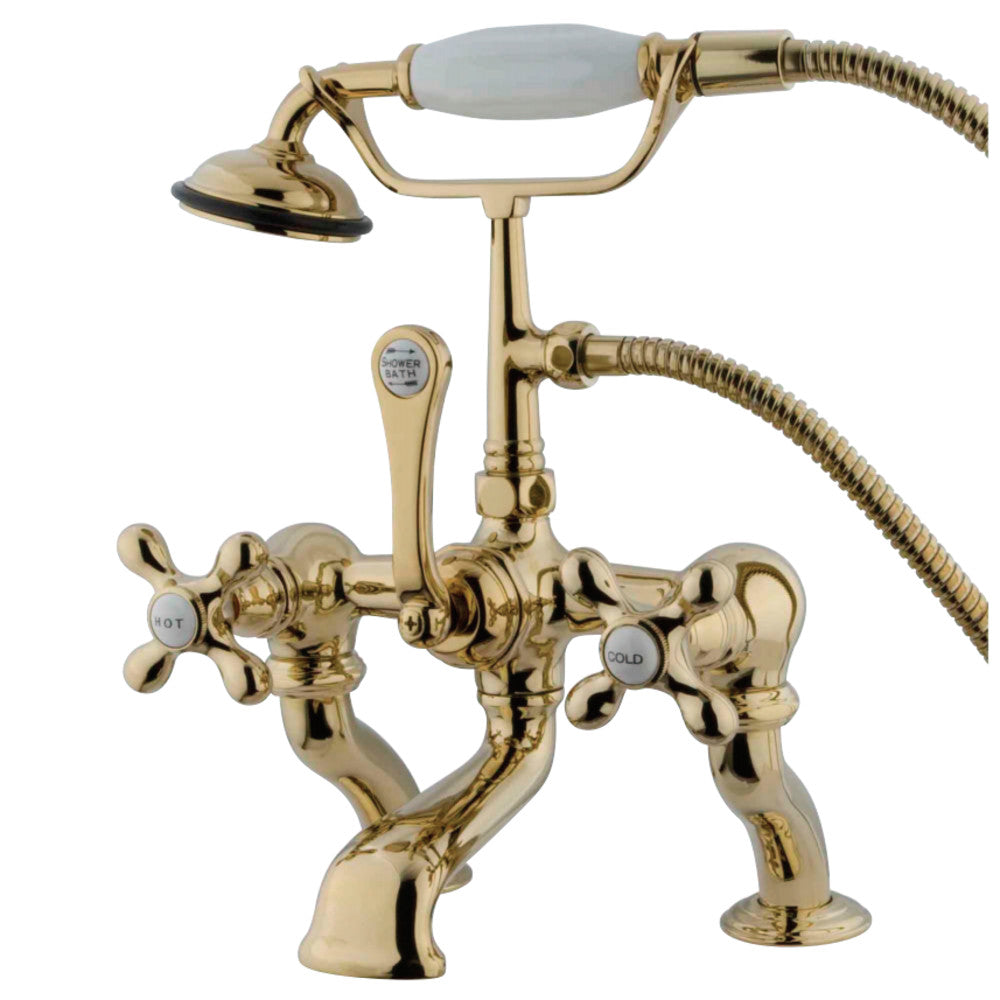 Vintage 7-Inch Deck Mount Tub Faucet with Hand Shower