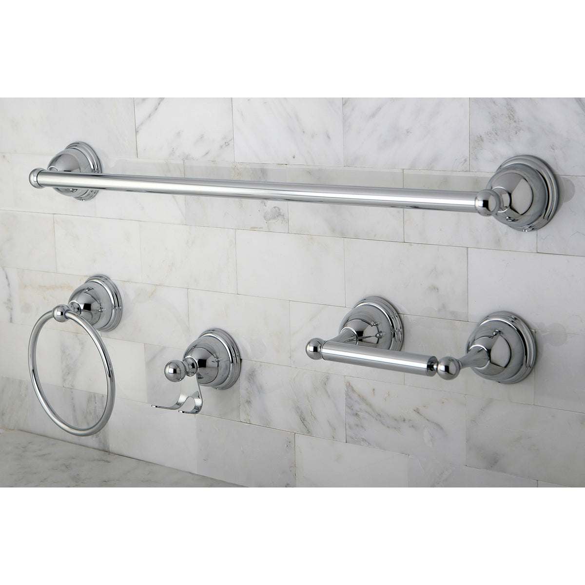 Kingston Brass Restoration 4-Piece Bathroom Hardware