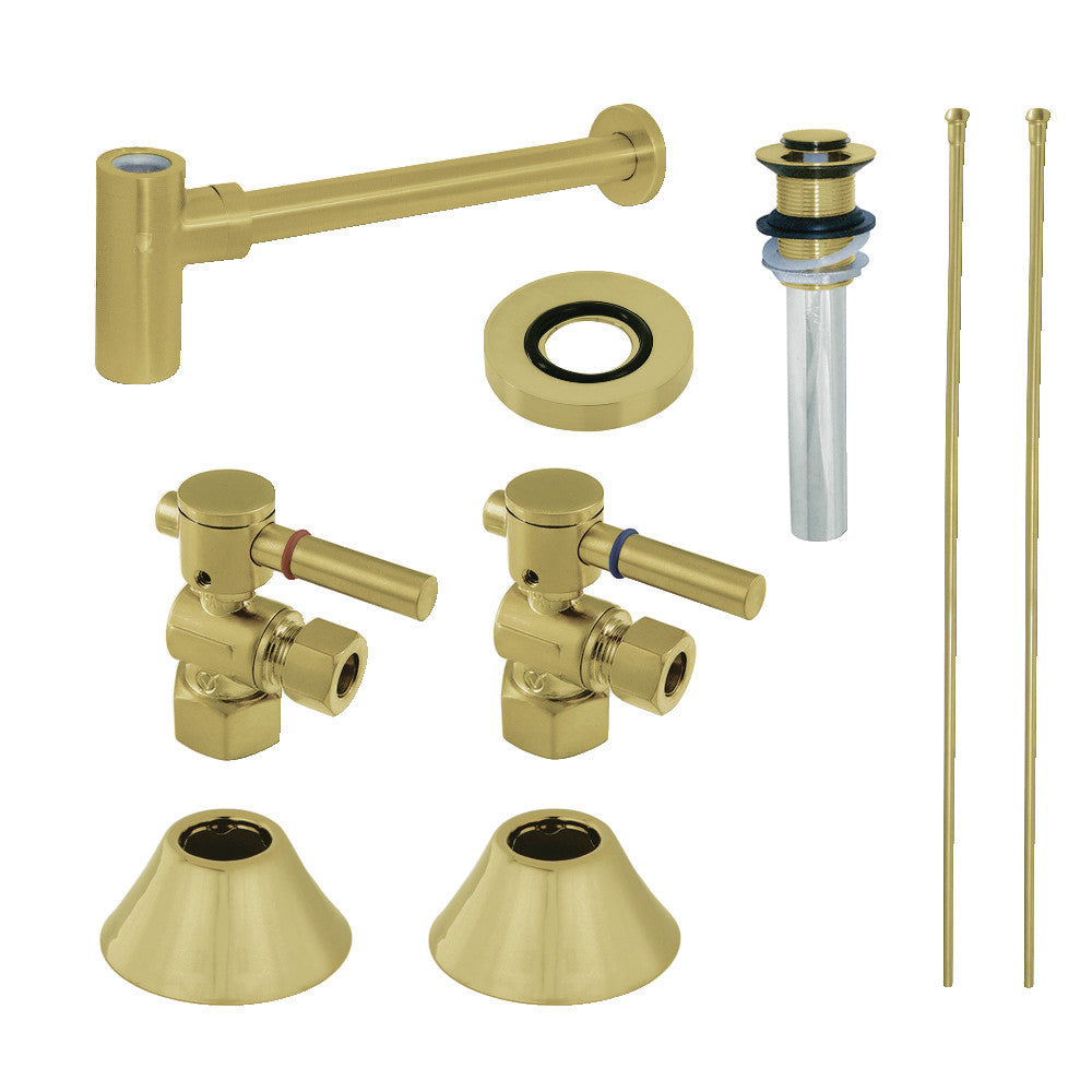 Kingston Brass Modern Plumbing Sink Trim Kit with Bottle Trap and Drain