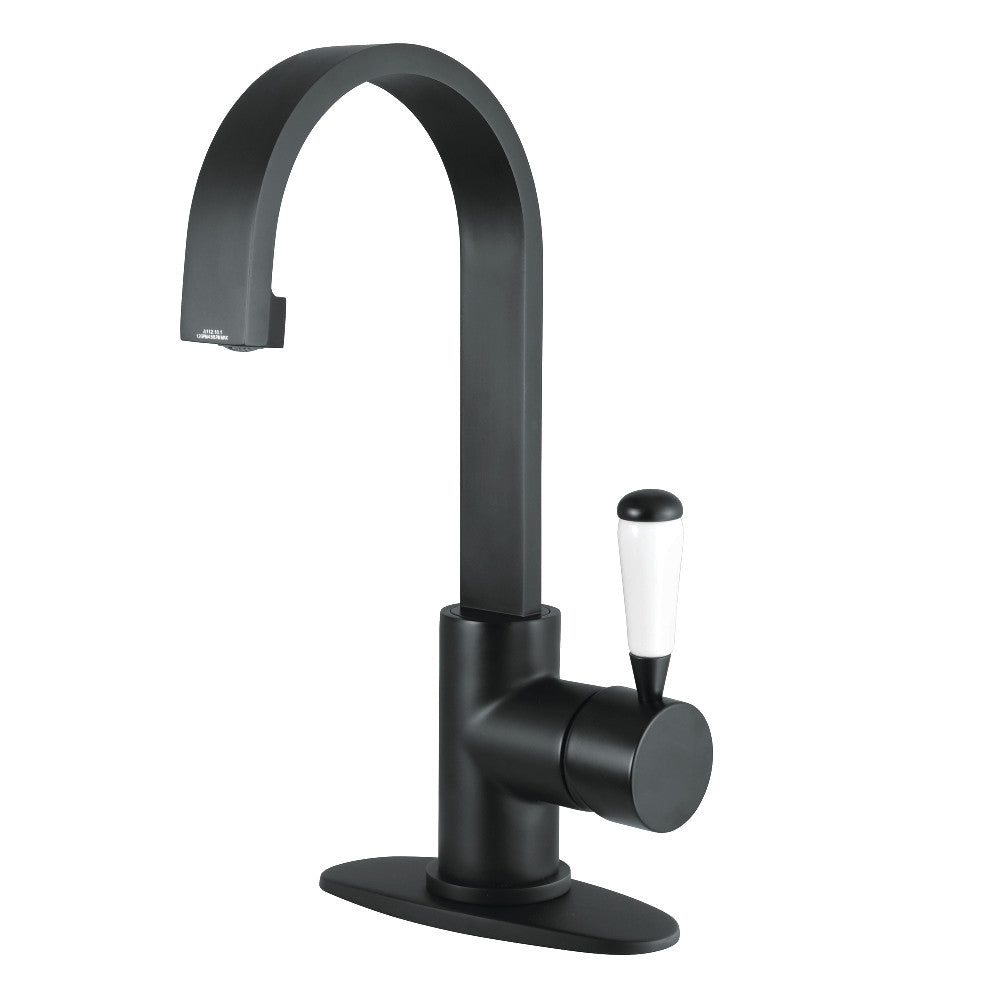 Fauceture LS8218DPL Paris Single-Handle Bathroom Faucet with Deck Plate &amp; Drain