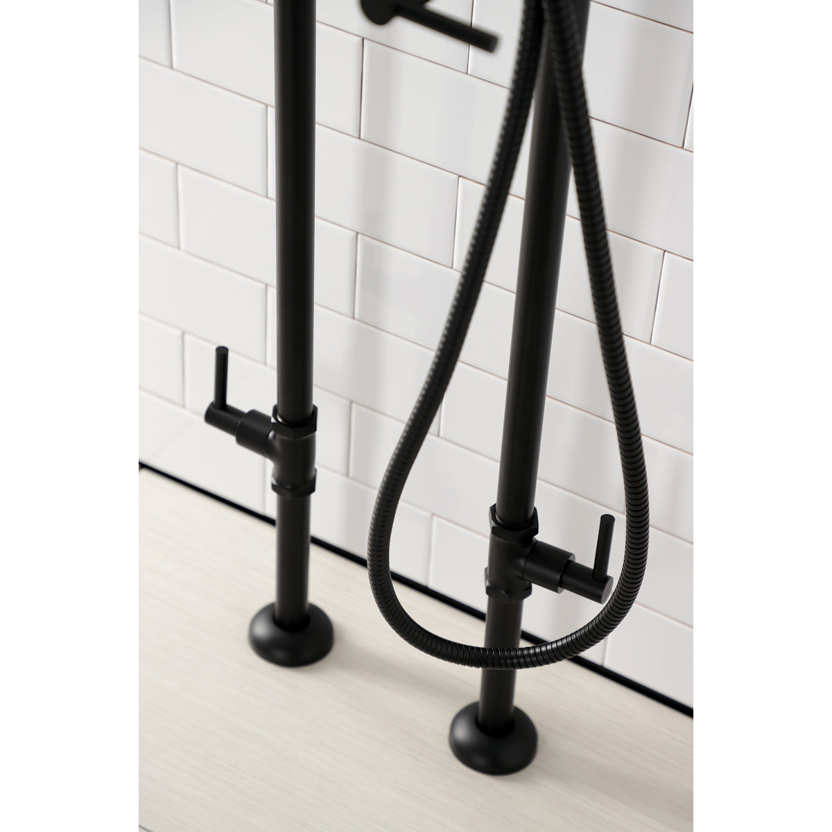 Aqua VintageL Concord Freestanding Tub Faucet with Supply Line, Stop Valve