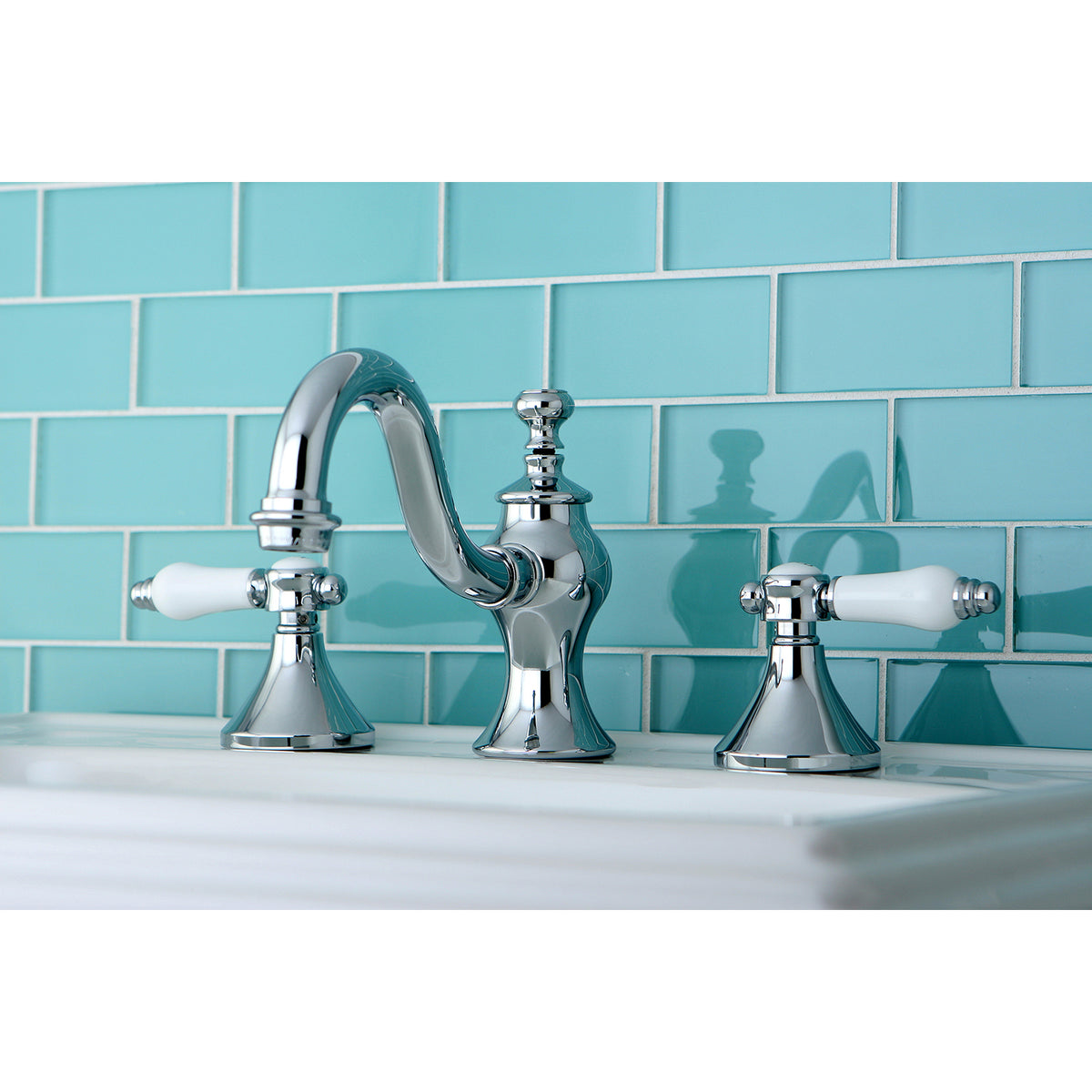 Kingston Brass KC7168BPL 8 in. Widespread Bathroom Faucet