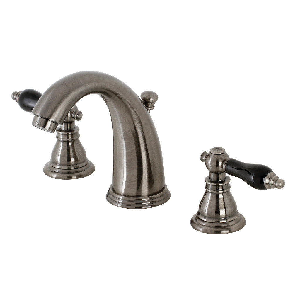 Kingston Brass KB987AKLSB Duchess Widespread Bathroom Faucet with Plastic Pop-Up