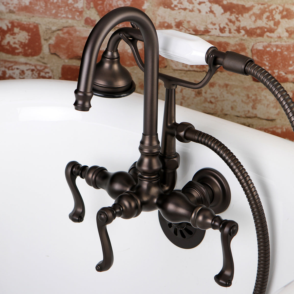Aqua Vintage Royale Wall Mount Clawfoot Tub Faucet