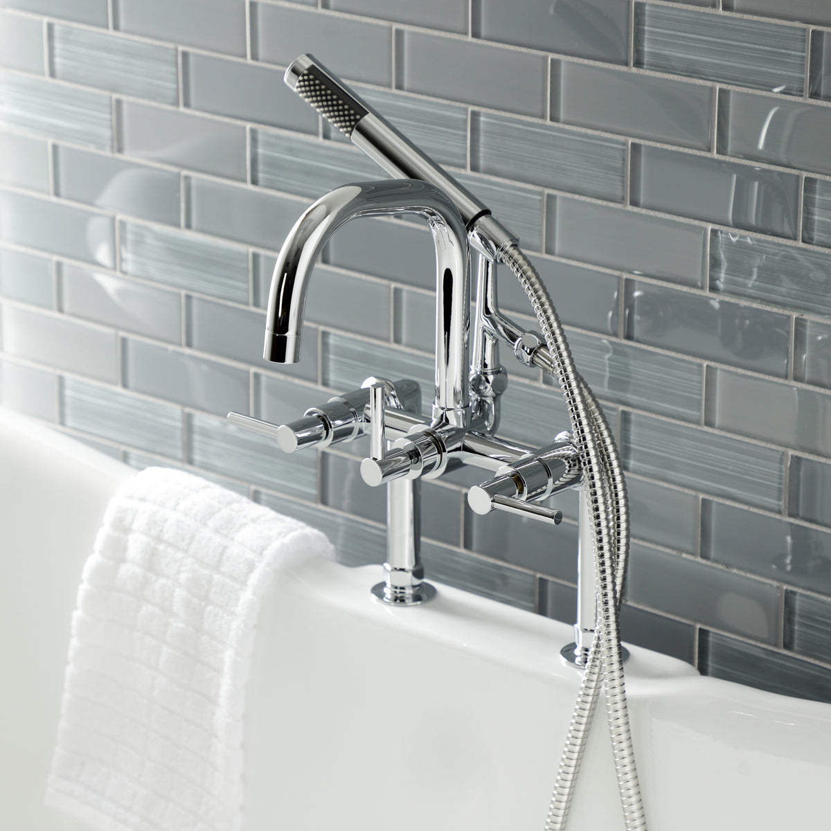 Concord Deck Mount Clawfoot Tub Faucet