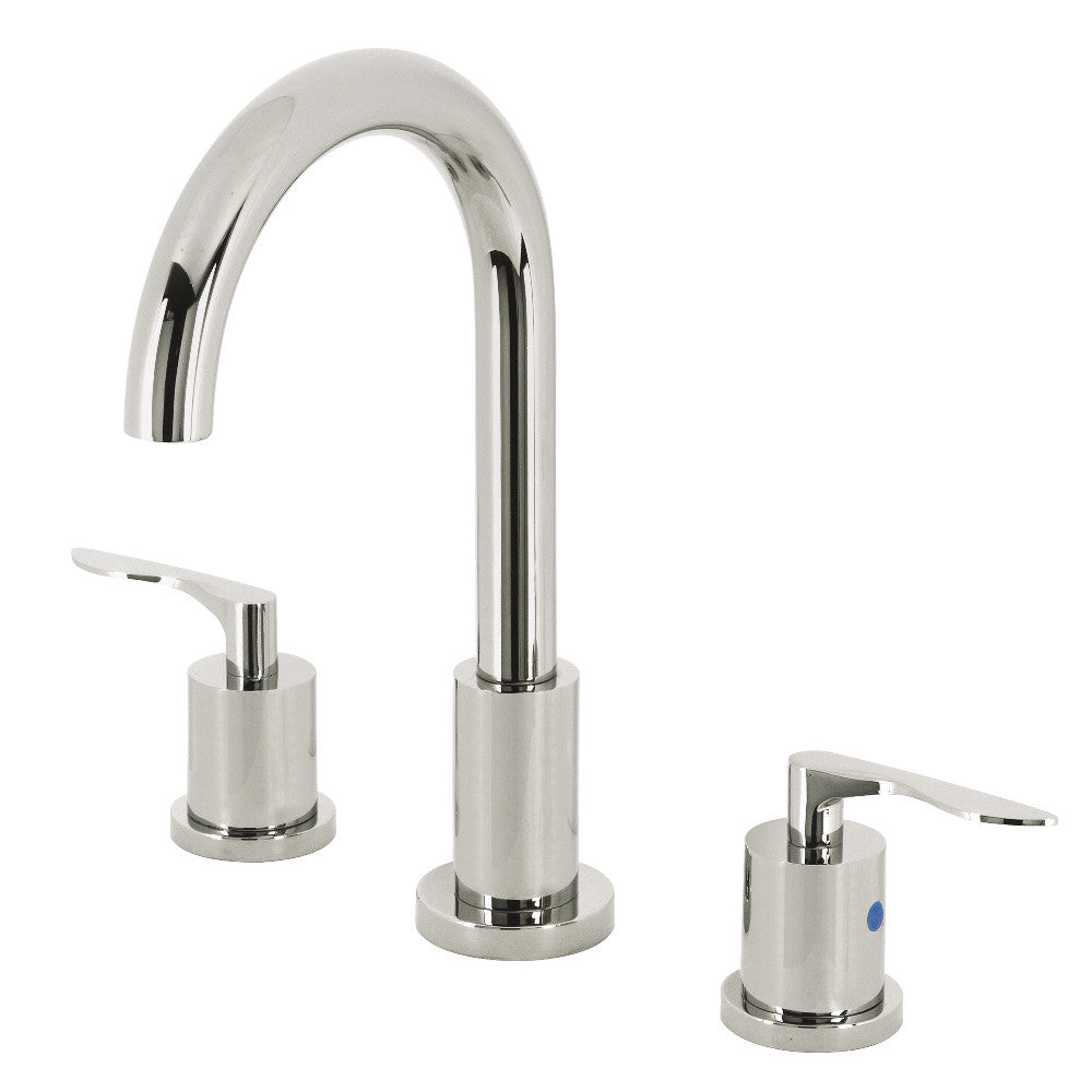 Kingston Brass FSC8925SVL Serena Widespread Bathroom Faucet with Brass Pop-Up