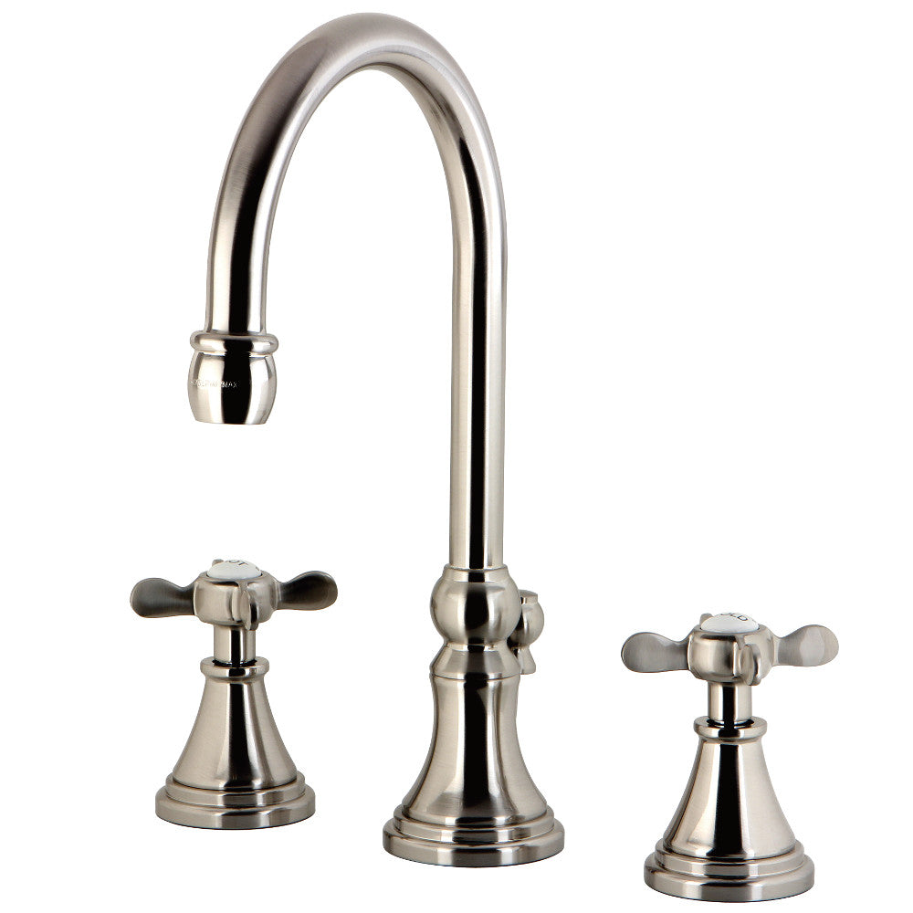 Kingston Brass KS2980BEX Essex Widespread Bathroom Faucet with Brass Pop-Up