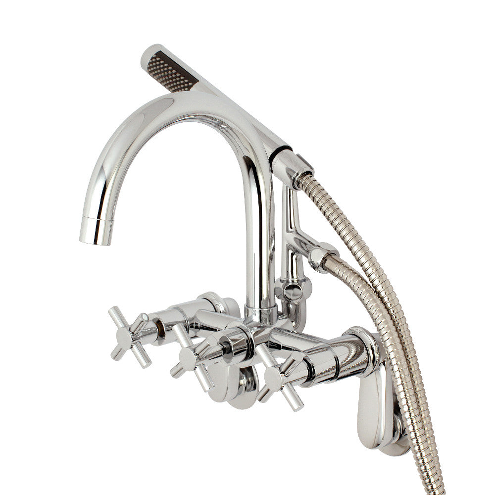 Aqua Vintage Concord 7-Inch Adjustable Wall Mount Tub Faucet