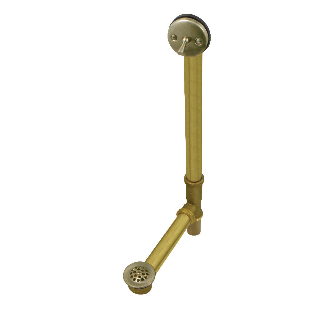 Kingston Brass 23&quot;-Inch Trip Lever Waste and Overflow with Grid
