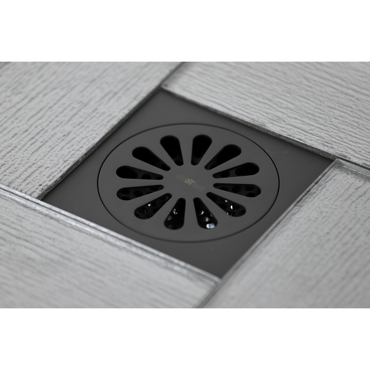 Kingston Brass Watercourse Sunburst 4&quot; Square Grid Shower Drain