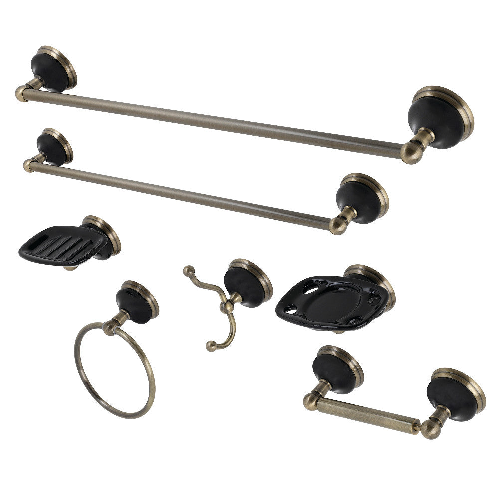 Kingston Brass Water Onyx 7-Piece Bathroom Accessory Set