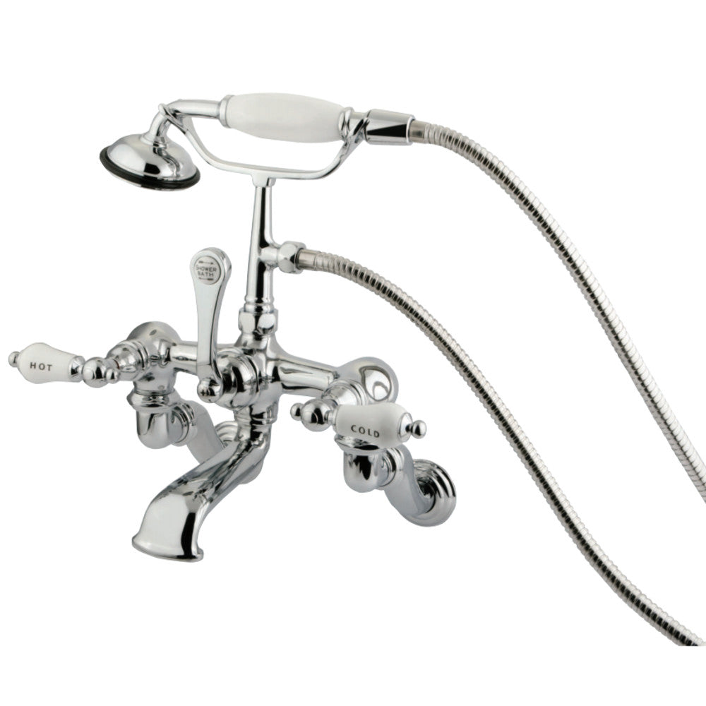 Vintage Wall Mount Clawfoot Tub Faucet with Hand Shower