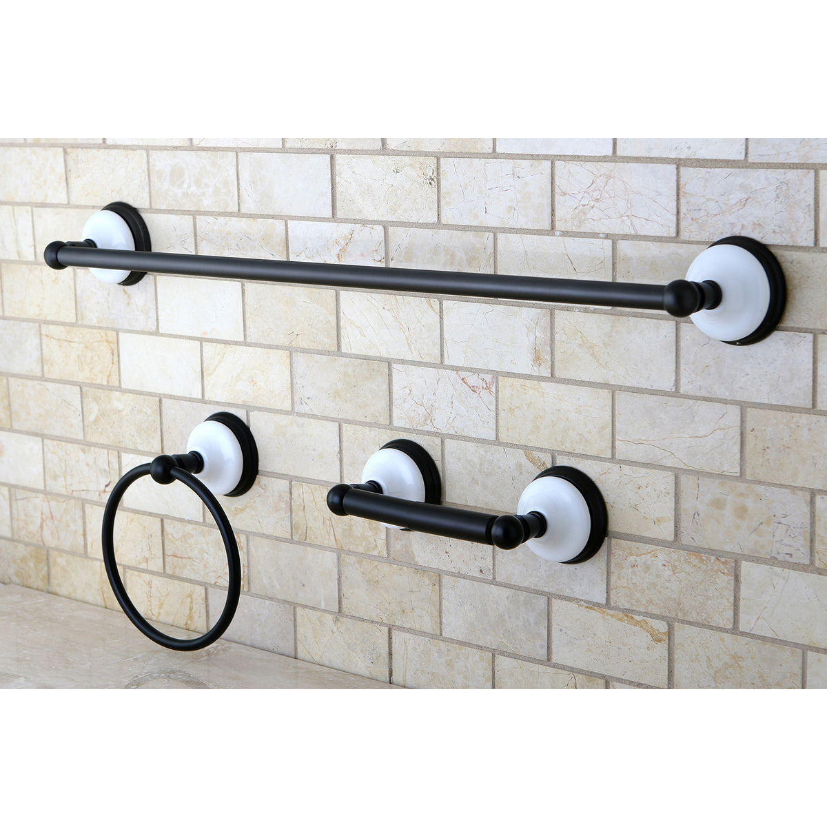 Kingston Brass Victorian 3-Piece Bathroom Hardware