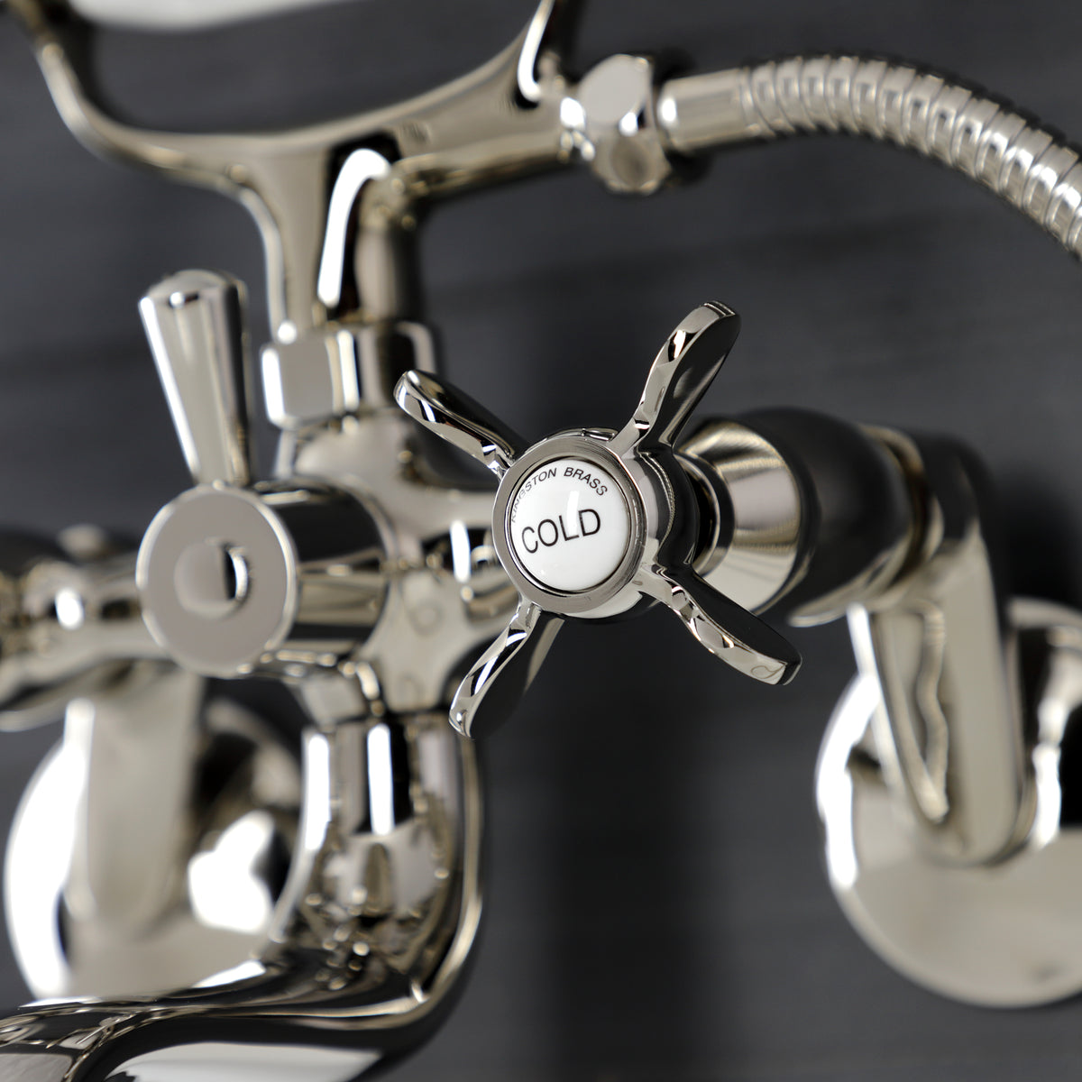 Essex Wall Mount Clawfoot Tub Faucet with Hand Shower